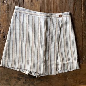 Anthropologie striped skort